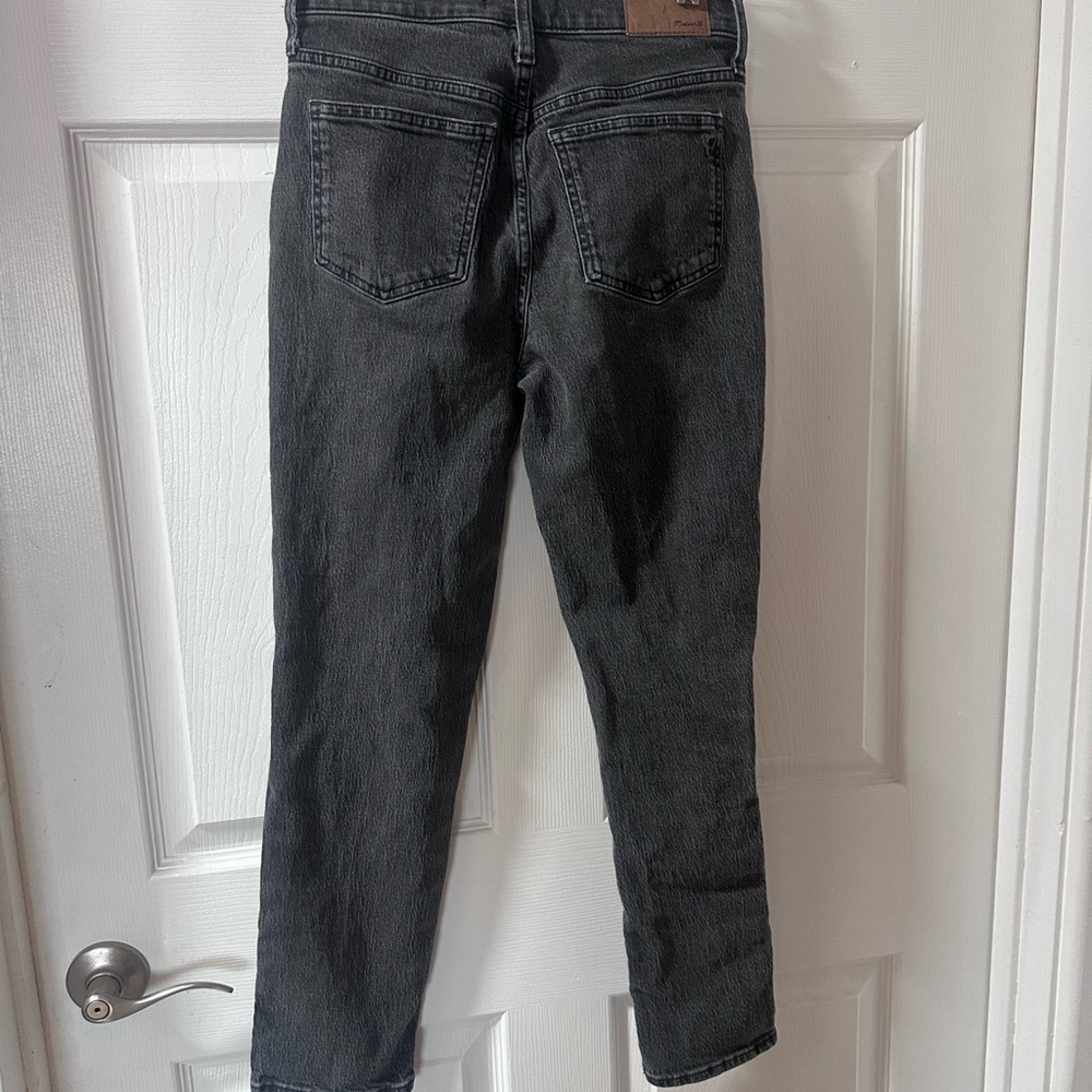Madewell Women's Straight Leg Jeans - Dark Gray